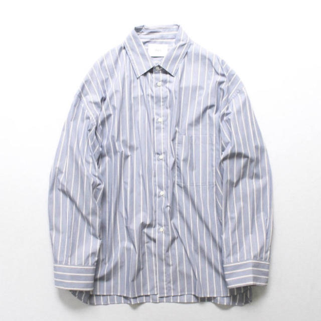 SUNSEA(サンシー)のstein Oversized Down Pattern Shirt ストライプ メンズのトップス(シャツ)の商品写真