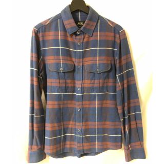 アーペーセー(A.P.C)のA.P.C. チェック 長袖シャツ ブルー レッド(シャツ)