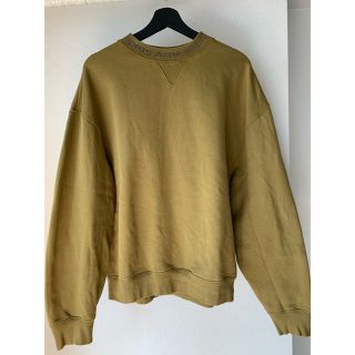 アクネ(ACNE)のACNE FLOGHOスウェットOLIVE GREENトレーナー(スウェット)