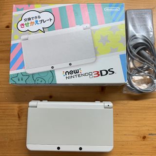 ニンテンドー3DS(ニンテンドー3DS)の【値下げ中！】【美品】Nintendo NEW3DS ホワイト ソフトセット(携帯用ゲーム機本体)