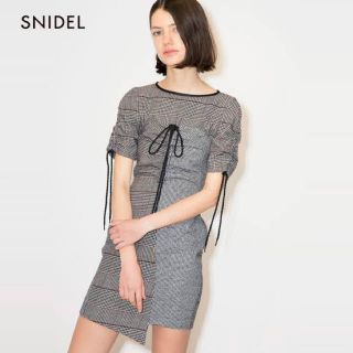 スナイデル(SNIDEL)の[SALE]チェックレイヤードベアワンピース SWFO175033(ミニワンピース)