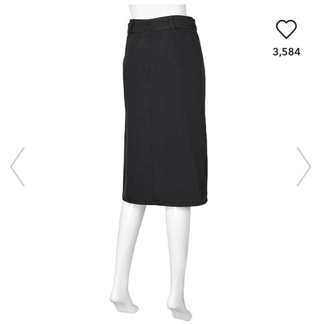 GU(ジーユー)のGU ジーユー デニム ラップ スカート レディースのスカート(ひざ丈スカート)の商品写真