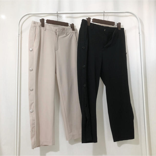 cruffin side snap button cropped pants