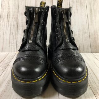 ドクターマーチン(Dr.Martens)の美品☆☆ＳＩＮＣＬＡＩＲ☆☆超厚底ブラックソール フロントジップ(ブーツ)