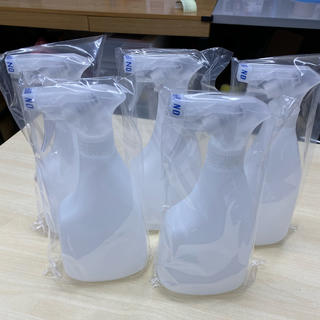 高品質 スプレーボトル 5本 容器 霧吹き アルコール エタノール　コロナ　除菌(アルコールグッズ)