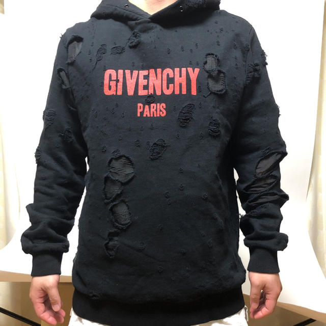 気質アップ GIVENCHY - 確実正規品GIVENCHYデストロイドフーディー