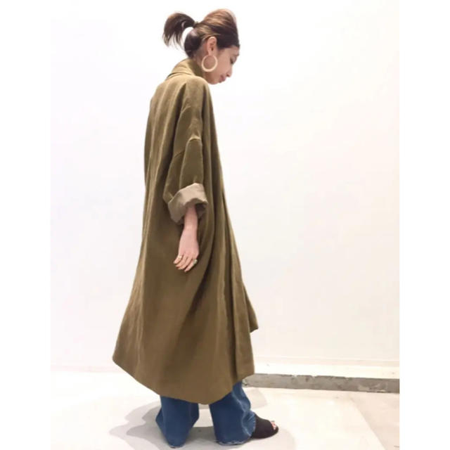 L'Appartement DEUXIEME CLASSE(アパルトモンドゥーズィエムクラス)のアパルトモン  LYRIA LINEN COAT リネンコート レディースのジャケット/アウター(スプリングコート)の商品写真