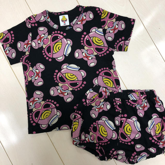 HYSTERIC MINI(ヒステリックミニ)のテディ　セット キッズ/ベビー/マタニティのキッズ服女の子用(90cm~)(Tシャツ/カットソー)の商品写真