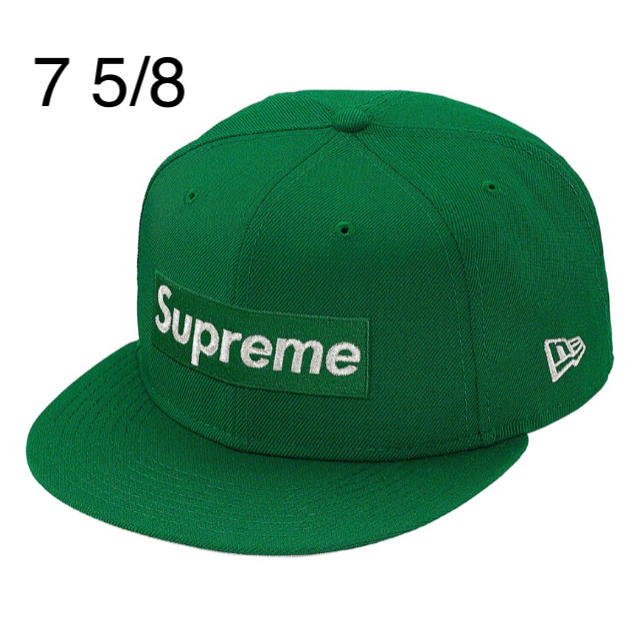 supreme box logo new era 7 5/8 green 緑
