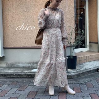 今期完売♡フーズフーチコ♡花柄ロングワンピース