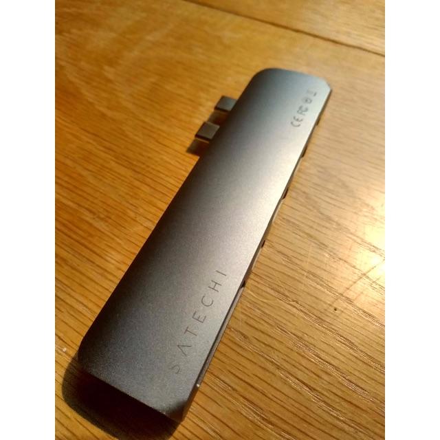 【美品】SATECHI USB-C ハブ MacbookPro用 スペースグレイ