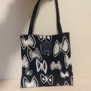 ミナペルホネン ハンドメイド バック スカイフラワー タンバリン ブルー