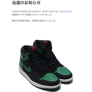 ナイキ(NIKE)のair jordan 1 pine green(スニーカー)