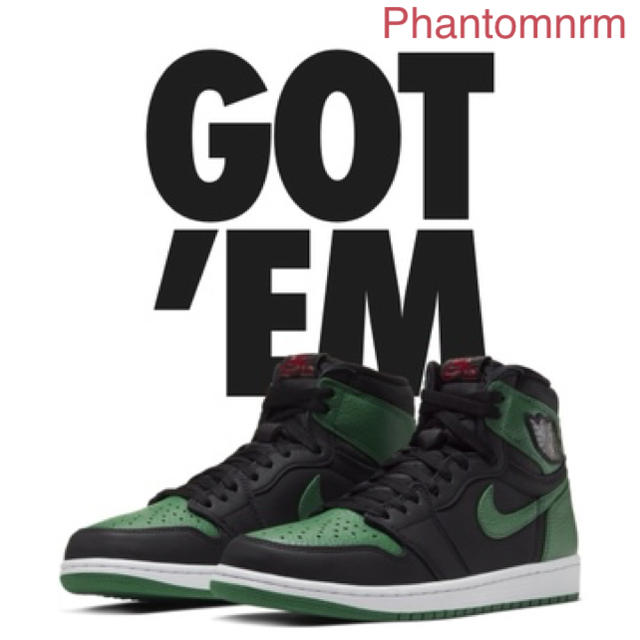 nike jordan 1 black/ pine