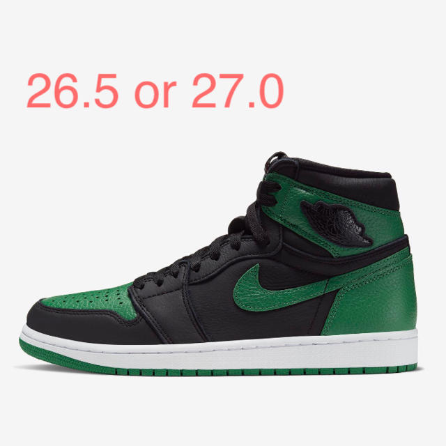 NIKE(ナイキ)のJordan1 Black Pine Green  メンズの靴/シューズ(スニーカー)の商品写真