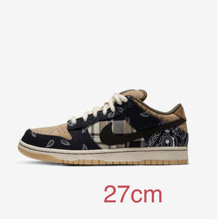 ナイキ(NIKE)の27cm Travis Scott x Nike SB Dunk Low  (スニーカー)