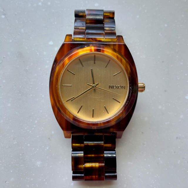 NIXON(ニクソン)の[よっしー様専用]Nixonべっこう腕時計 レディースのファッション小物(腕時計)の商品写真
