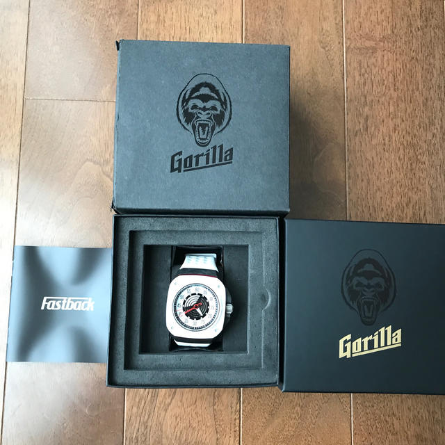 gorilla(ゴリラ)の専用出品　Gorilla watch FASTBACK RSホワイト メンズの時計(腕時計(アナログ))の商品写真