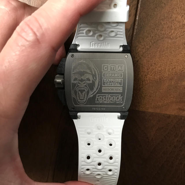 gorilla(ゴリラ)の専用出品　Gorilla watch FASTBACK RSホワイト メンズの時計(腕時計(アナログ))の商品写真