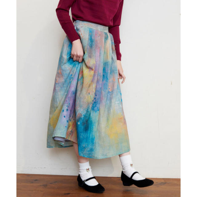 l'atelier du savon(アトリエドゥサボン)のパレットスカート レディースのスカート(ロングスカート)の商品写真