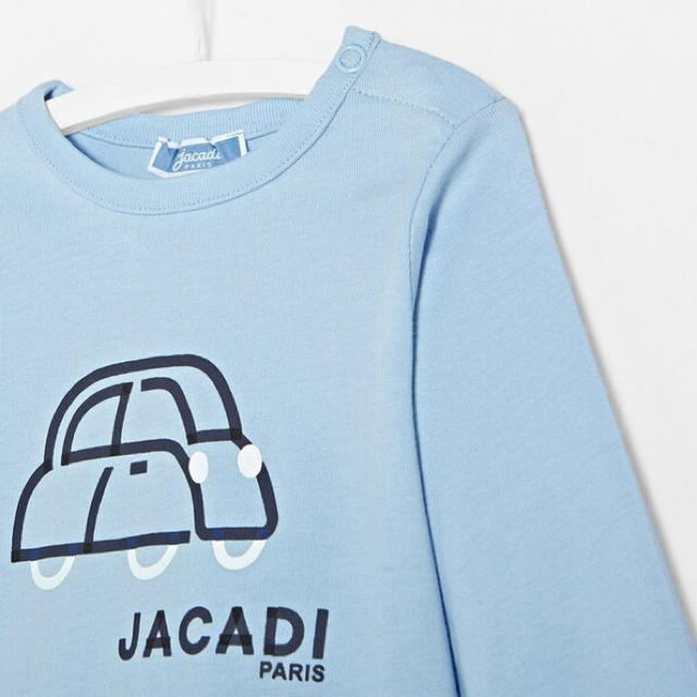 Jacadi(ジャカディ)の新品未使用　jacadi ジャカディ　24m 長袖Ｔシャツ　水色 キッズ/ベビー/マタニティのベビー服(~85cm)(Ｔシャツ)の商品写真