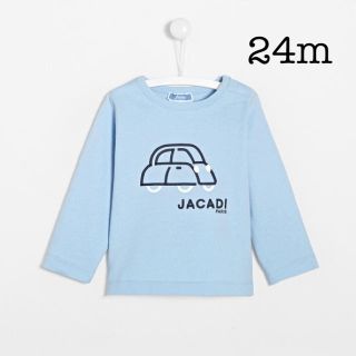 ジャカディ(Jacadi)の新品未使用　jacadi ジャカディ　24m 長袖Ｔシャツ　水色(Ｔシャツ)