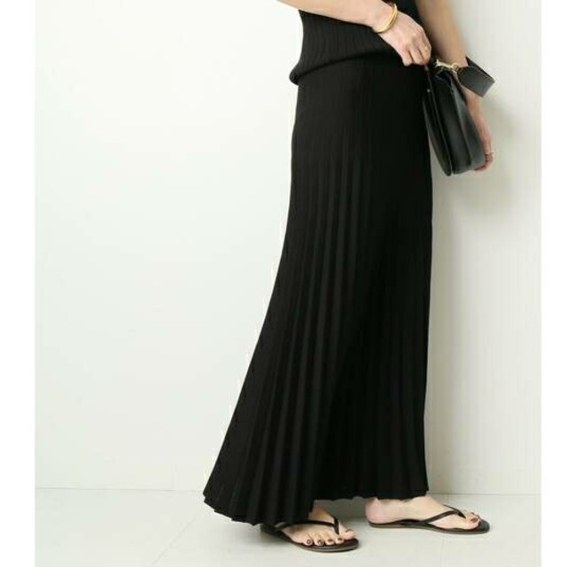 新品■beauty pleated スカート■ブラック36■ドゥーズィエムクラス