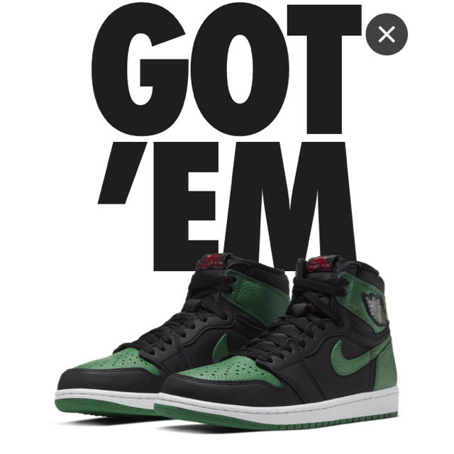 送料込 air jordan 1 PINE GREEN 26.5cm us8.5