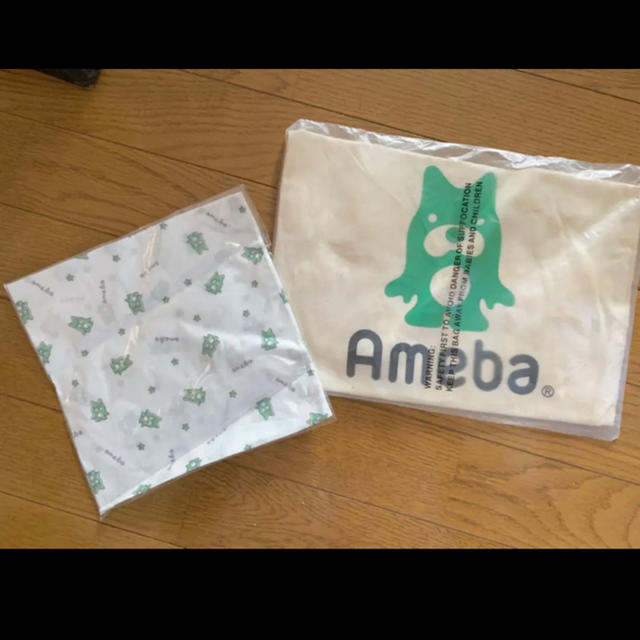 Ameba アメーバ　エコバッグ　ハンカチ レディースのバッグ(エコバッグ)の商品写真