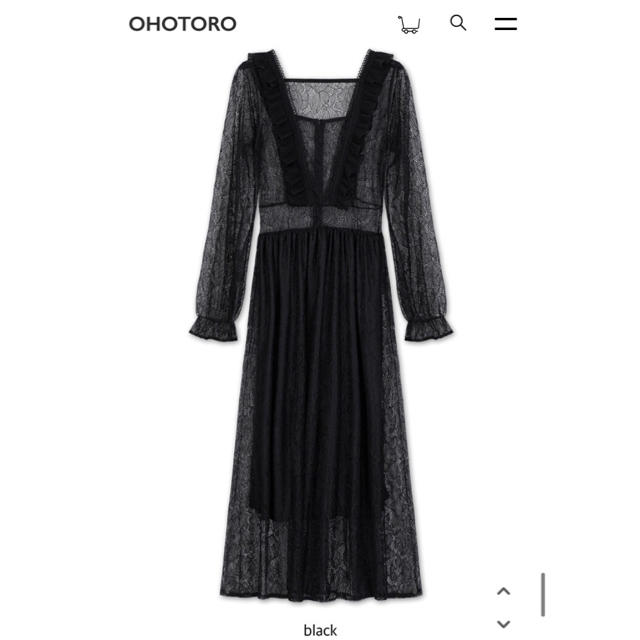 未使用　OHOTORO violet lace ops 【black】レディース