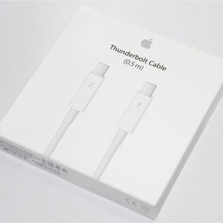 アップル(Apple)のアップル純正 Apple Thunderboltケーブル（0.5 m)(ケーブル)