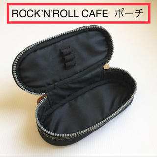 美品 ロックンロールカフェ ポーチ 黒 Rock'n Roll Cafe(ポーチ)