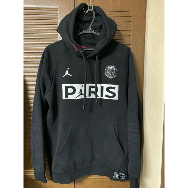 NIKE　ジョーダン × PSG  コラボパーカー　黒/US Mサイズ