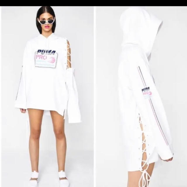 FENTY PUMA マスク付けます　SIDE LACED HOODIE