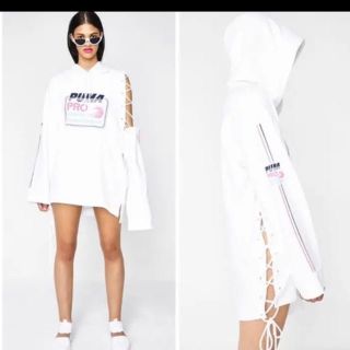 プーマ(PUMA)のFENTY PUMA マスク付けます　SIDE LACED HOODIE(パーカー)