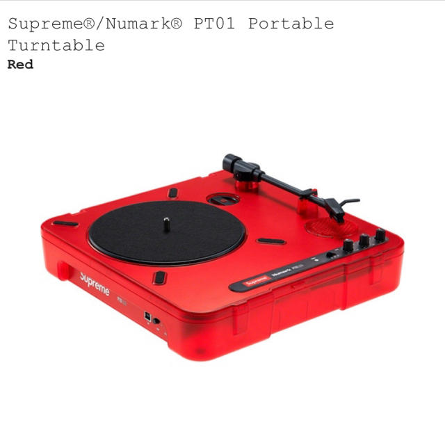 Supreme(シュプリーム)のSupreme turntable 20SS 楽器のDJ機器(ターンテーブル)の商品写真