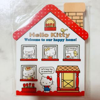 ハローキティ(ハローキティ)の赤字出品！　新品　キティ　おうちがたメモ　３柄　メモ帳(ノート/メモ帳/ふせん)