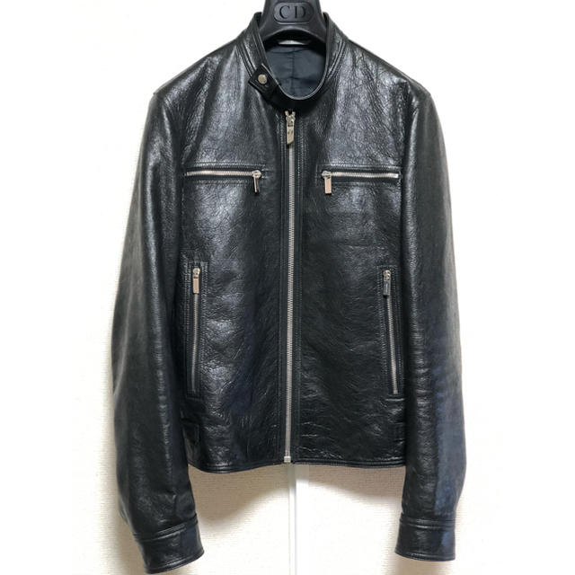 DIOR HOMME(ディオールオム)の新品同様 17AW Dior Homme ディオールオム レザージャケット 42 メンズのジャケット/アウター(レザージャケット)の商品写真