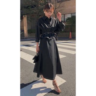 アメリヴィンテージ(Ameri VINTAGE)のAmeri VINTAGE GENTLEWOMAN OVERLAP DRESS(ロングワンピース/マキシワンピース)