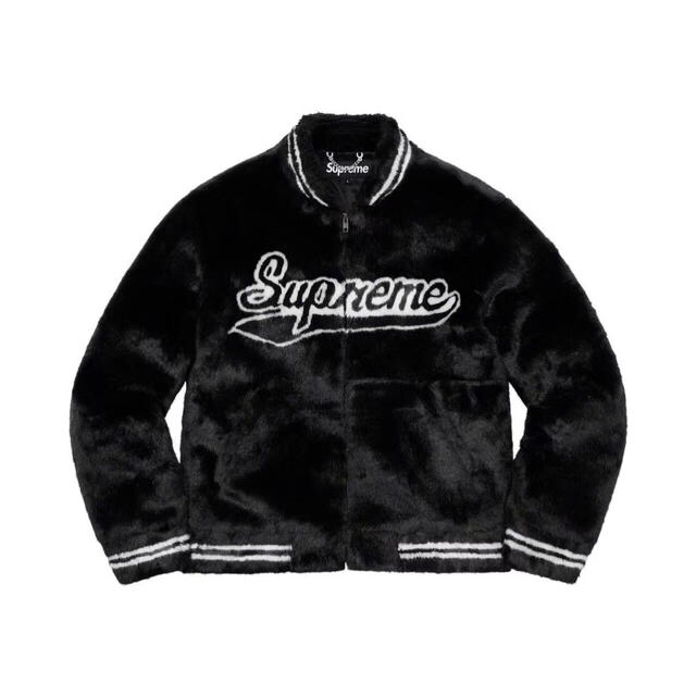 Supreme Faux Fur Varsity Jacket ファー