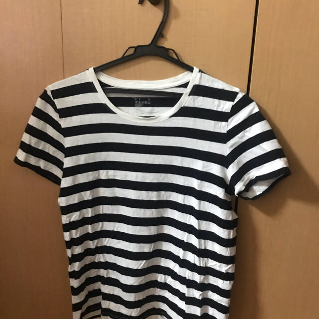 MUJI (無印良品)(ムジルシリョウヒン)の無印の半袖のボーダーTシャツ レディースのトップス(Tシャツ(半袖/袖なし))の商品写真