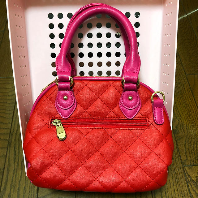 DOLLY GIRL BY ANNA SUI(ドーリーガールバイアナスイ)のDOLLYGIRL BY ANNASUI#赤×ピンク#2wayミニバッグ レディースのバッグ(ショルダーバッグ)の商品写真