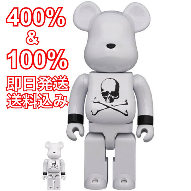 MEDICOM TOY(メディコムトイ)のBE@RBRICK mastermind JAPAN WHITE CHROME  エンタメ/ホビーのフィギュア(その他)の商品写真