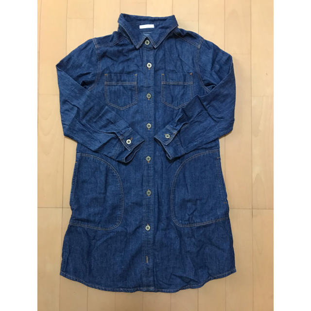 GUデニムワンピース130cm タンクトップ キッズ/ベビー/マタニティのキッズ服女の子用(90cm~)(ワンピース)の商品写真