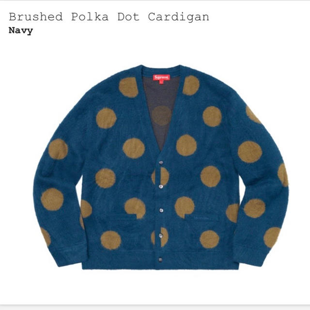 supreme Brushed Polka Dot Cardigan