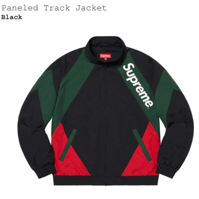 納品書原本付 supreme paneled track jacket M