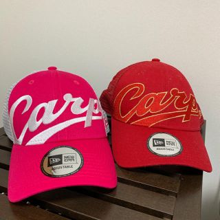 ニューエラー(NEW ERA)のカープ キャップ(ピンク)(応援グッズ)