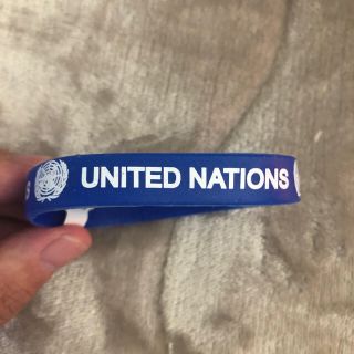 United Nations （国際連合）　ラバーバンド(バングル/リストバンド)