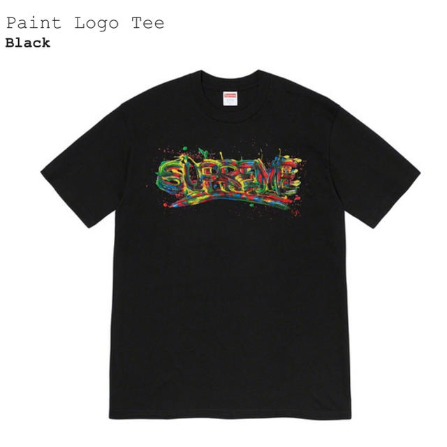 Tシャツ/カットソー(半袖/袖なし)Supreme Paint Logo Tee