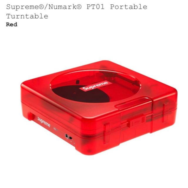 Supreme(シュプリーム)のSupreme Numark® PT01 Portable Turntable 楽器のDJ機器(ターンテーブル)の商品写真